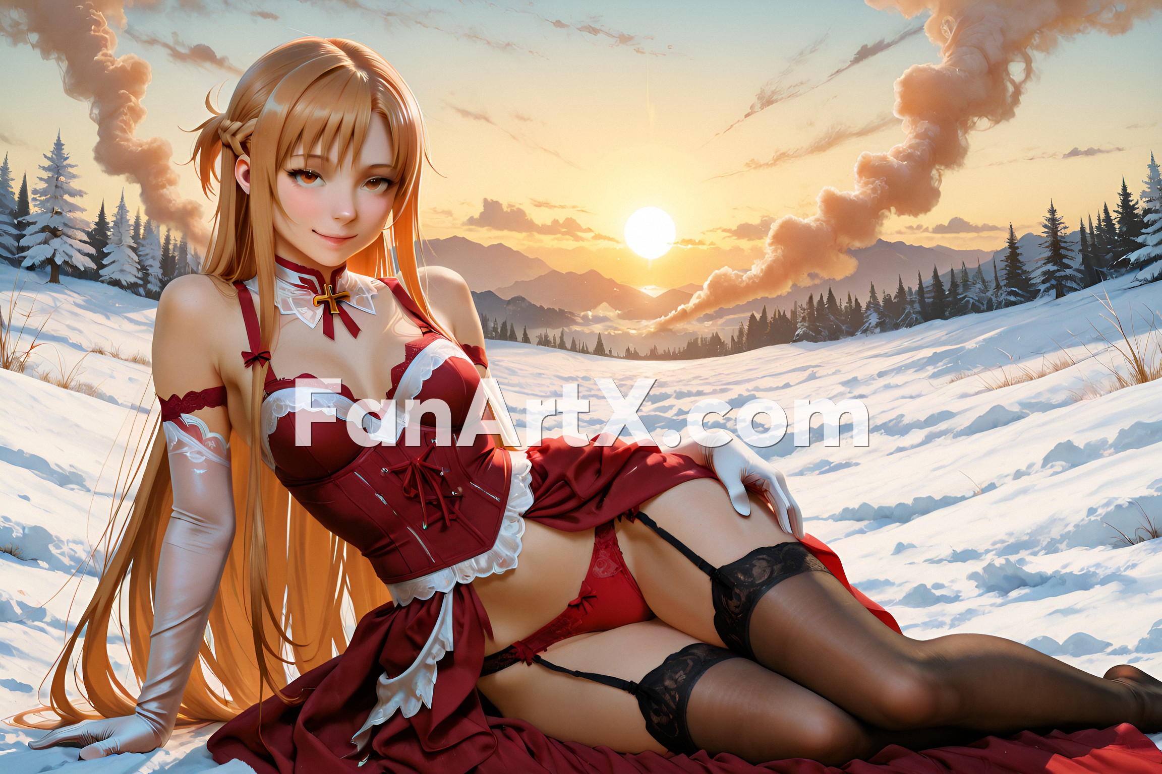Sao Asuna Yuuki Fanart - Sword Art Online character 8261585